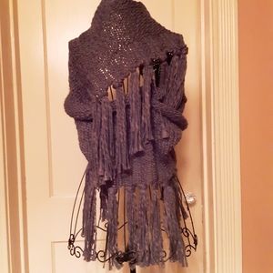 Lemon Brand Women's Infinity Scarf Woven w/Fringe.